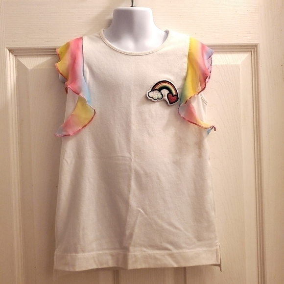 Garanimals Other - 2/$6 Garanimals girls' top rainbow flutter sleeve